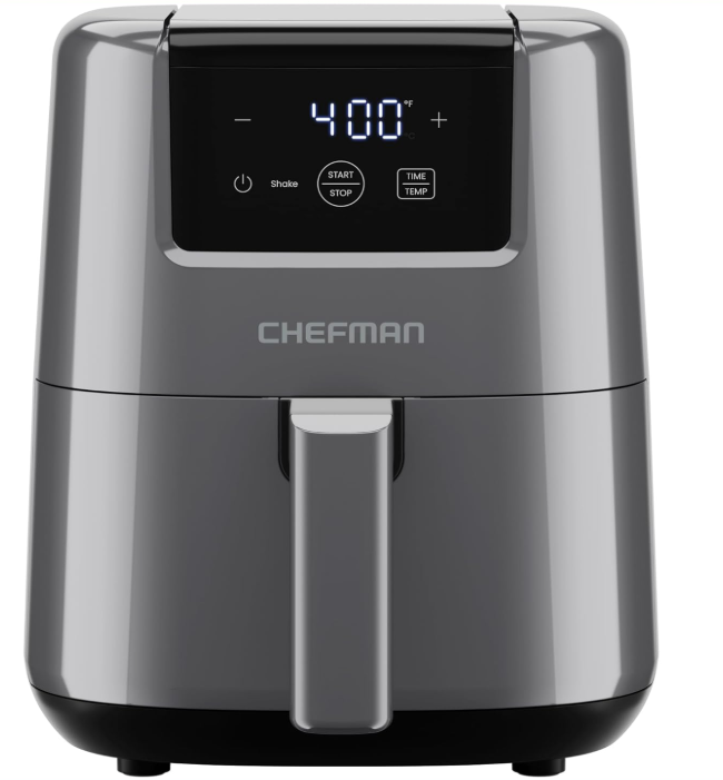 CHEFMAN 2 Qt Mini Air Fryer Digital Space-Saving Compact Air Fryer with Nonstick and Dishwasher Safe Basket